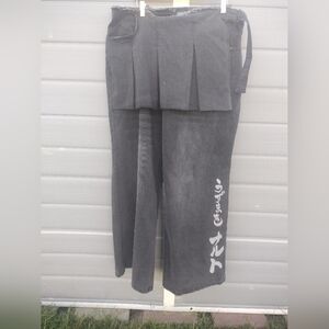 Dolls Kill NARUTO SHIPPUDEN NINJA ACADEMY ELITE WIDE LEG PANTS /SKIRT jeans 1X